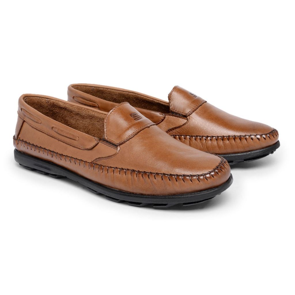 Sapatilha Mocassim Masculino de Couro Legítimo Scarpazi 905