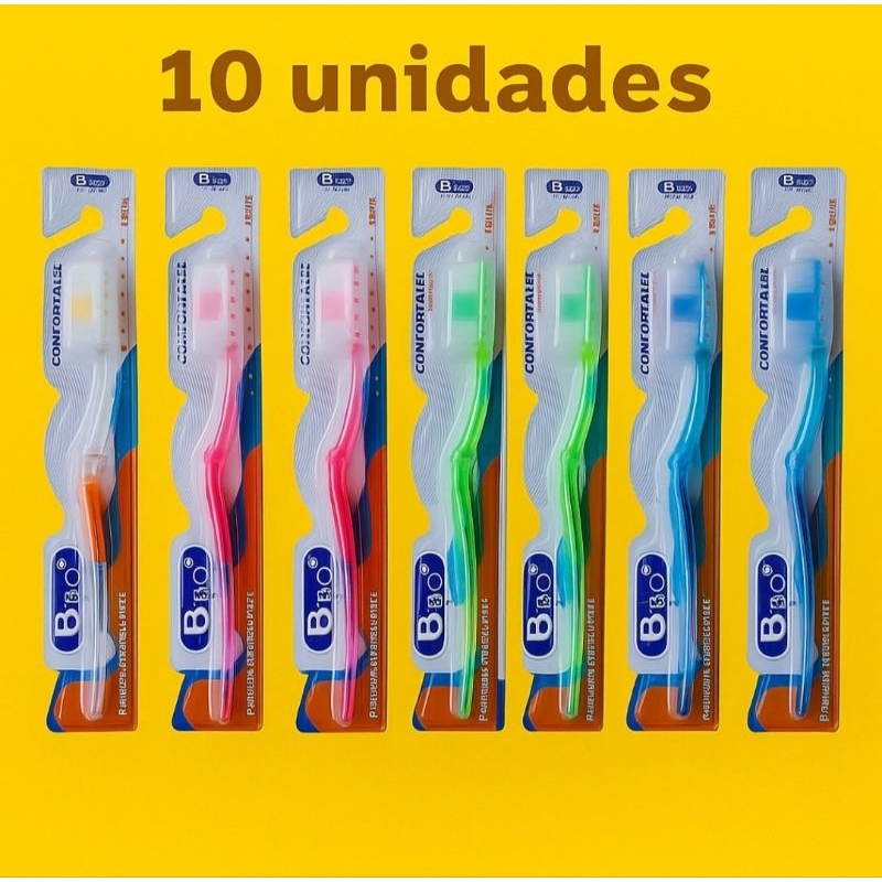 Kit escova de dente com 10 unidades Bio-B em Oferta na Shopee