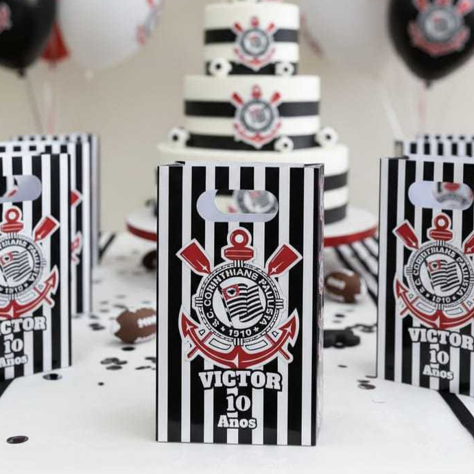 Lembrancinha sacolinhas personalizada Corinthians 2 em Oferta na Shopee