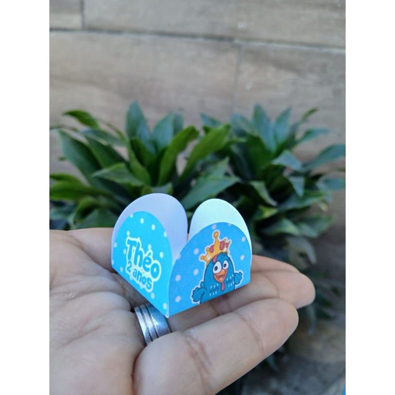FORMINHAS PARA DOCINHO GALINHA PINTADINHA ROSA OU AZUL PERSONALIZADO LEMBRANCINHA FESTA ANIVERSÁRIO