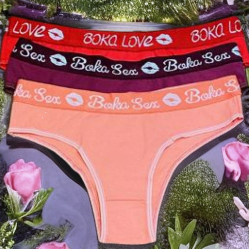 Kit 5 Calcinhas 100% Algodão Lisa Cos Alto Tanga Cintura Alta Confortáveis  Forro 100% em Algodão