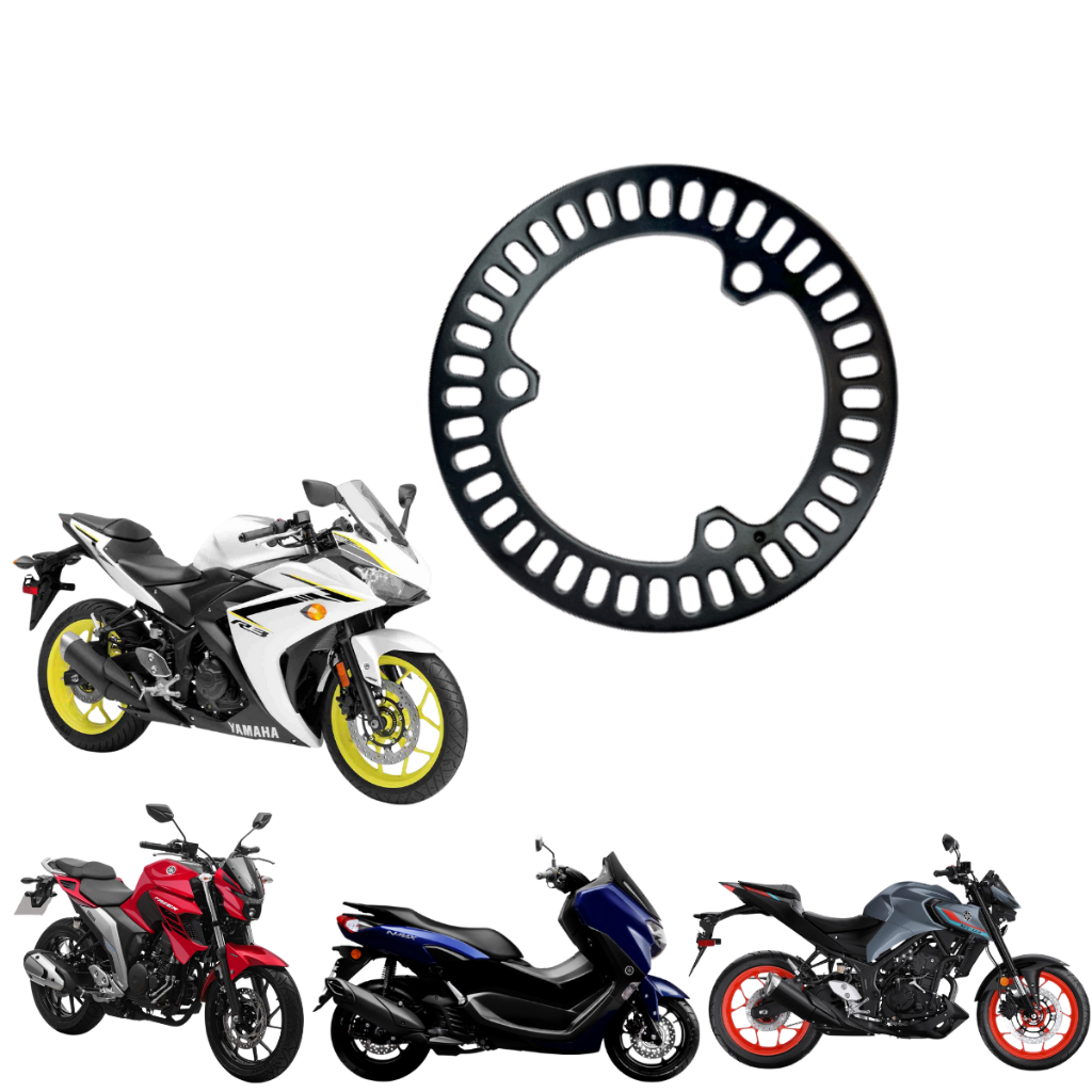Roda Fônica Disco Leitor Freio Abs Fz25 Fz15 Mt03 Xmax Nmax R3 Dianteiro Ou Traseiro ABS
