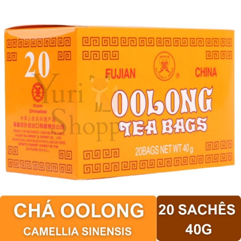 Chá Oolong - Tea Bags 20 Sachês 40g - Importado Fujian