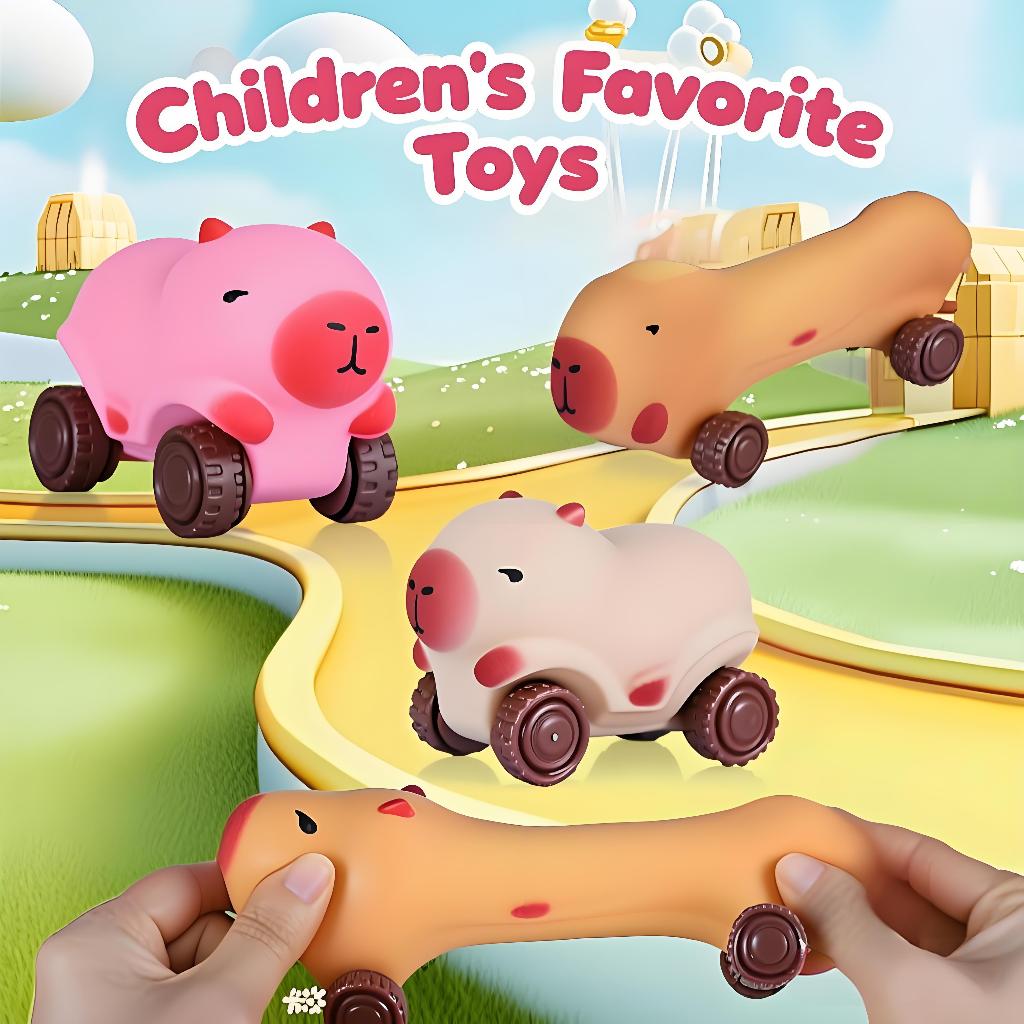 Brinquedo Capivara Squeeze com Rodinhas Antiestresse Criativo e Divertido para Crianças