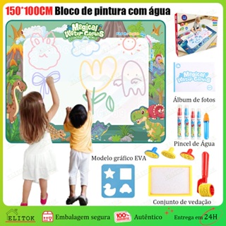 Tapete De Desenho De Água Grande 100x150cm Brinquedo Doodle Placa De Pintura Infantil Com 3 Canetas Mágicas Educativo em Oferta na Shopee