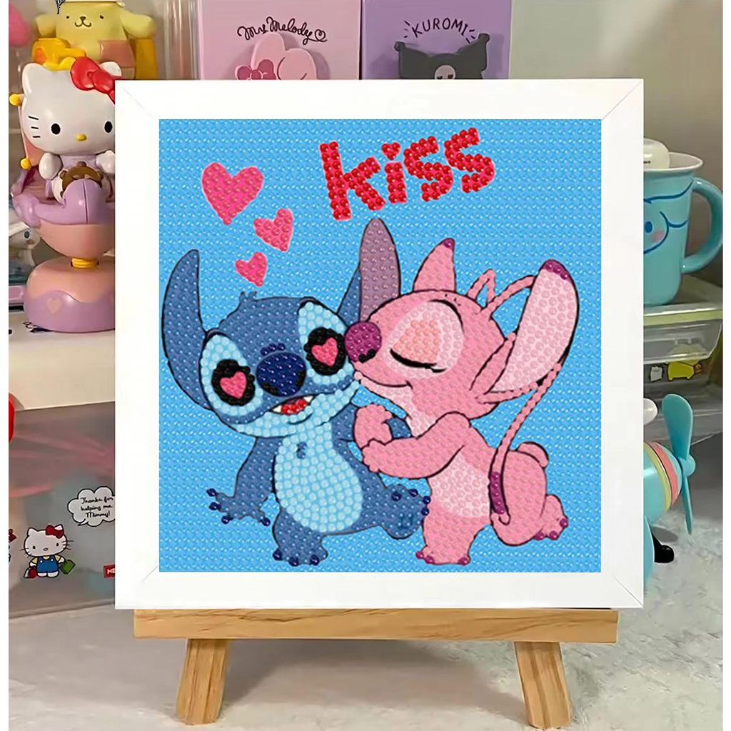 Stitch Pintura De Diamante 5d , De Ponto Adultos Tinta De Furadeira Completa Diamantes Artesanal Decoração em Oferta na Shopee