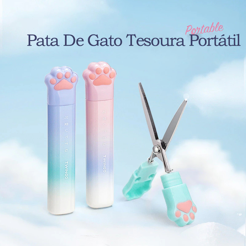 Portátil Tesoura De Pata De Gato Criativa Mini Portátil Dobrável Artesanal Material de escritório escolares em Oferta na Shopee