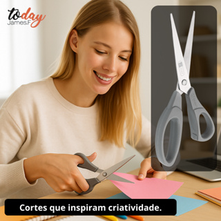 Tesoura Linha Today Multiuso Aço Inox Conforto e Precisão em Oferta na Shopee