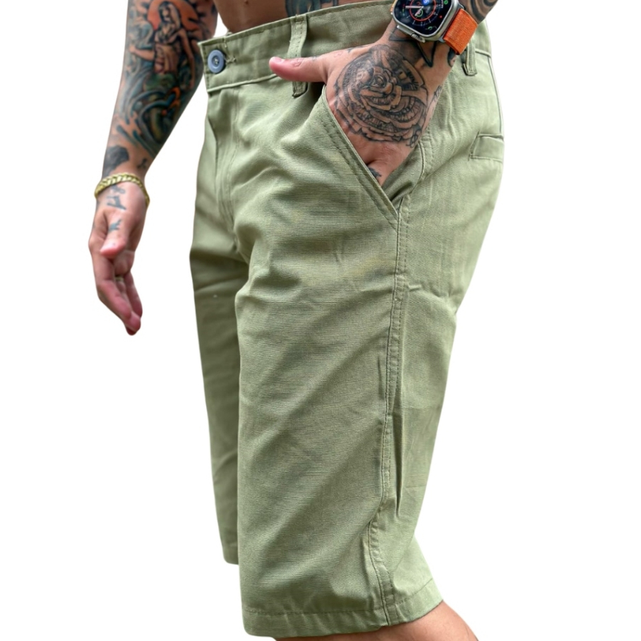 BERMUDA  MASCULINA DM 100 % ALGODÃO DE SARJA BSJA