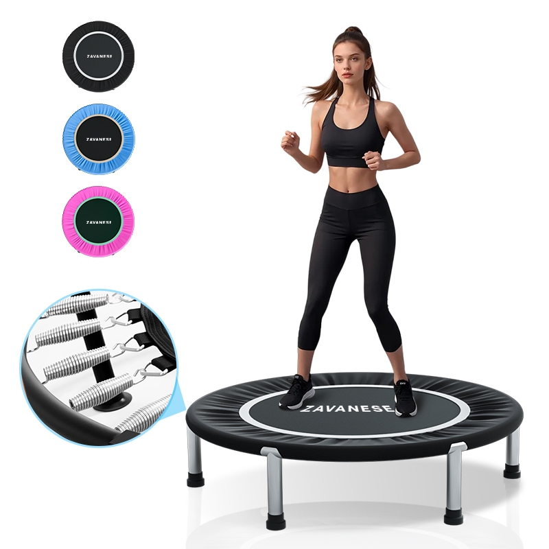 Trampolim Jump Profissional Com Capa Saia DiâMetro 1 M 200kg Cama Elastica Academia EláStica Fitness Residencial Preto em Oferta na Shopee