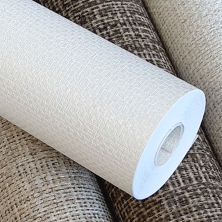 Papel De Parede Vinílico Textura Alto Relevo Linho Branco - Rolo Importado 10m x 53cm  + Cola Especial Grátis em Oferta na Shopee