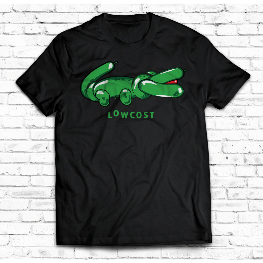 Camiseta Básica Lowcost Jacaré Streetwear Unissex Algodão Premium Estilo e Conforto Nerd Geek