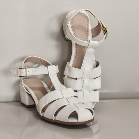 Sandalia fisherman, sandalia de salto baixo Feralcci pescador, salto bloco,  Sandalia Feminina SD4.429 em Oferta na Shopee