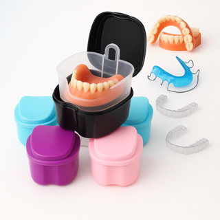 Porta Dentadura Aparelho ortodontico C/compartimento Secagem Anti Bacteriana em Oferta na Shopee