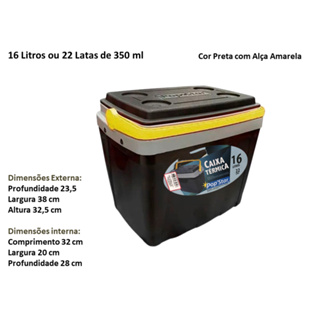 Caixa Térmica 16 Litros ou 22 Latas 350 Ml Cooler Pop Star Com Alça Cor Sortida em Oferta na Shopee