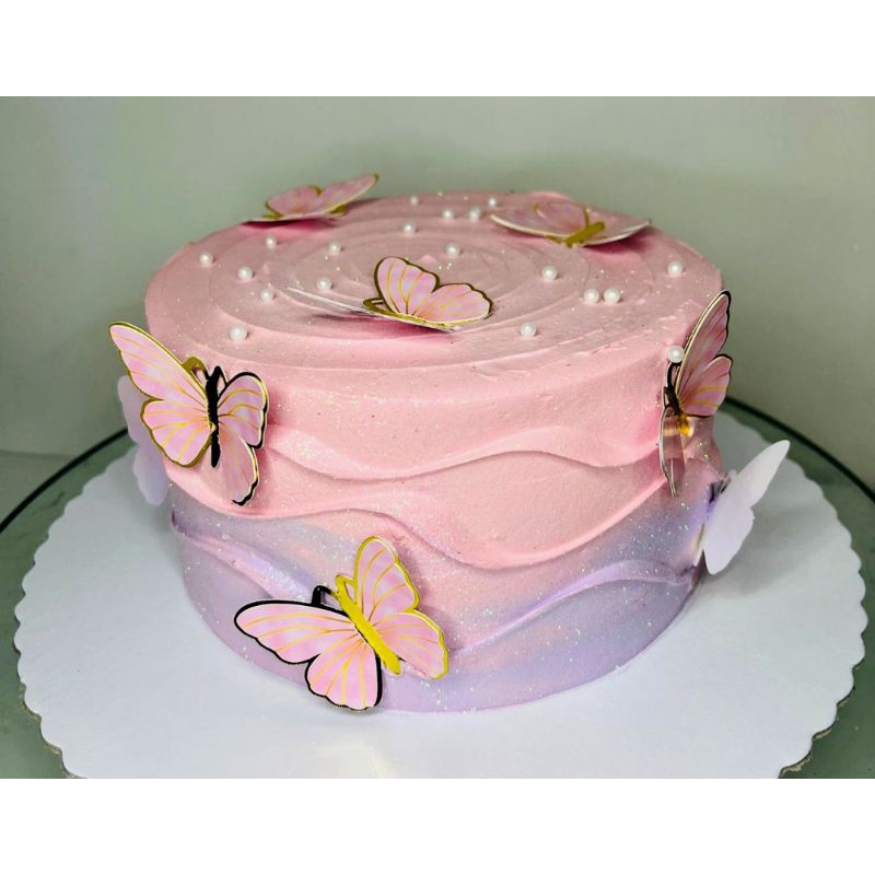 Kit 20 Borboleta Dourada e Rosa 5cm / Borboletas Decorativas para Bolo, Festas, Lembranças e Buquês em Oferta na Shopee