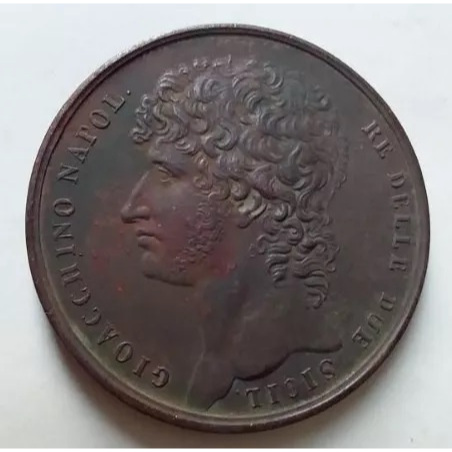 Medalha Joaquim Napoleão Murat, 1809 França VALE R$ 3164 / GIOACCHINO NAPOLEONE MURAT Marechal do Império Rei de Nápoles