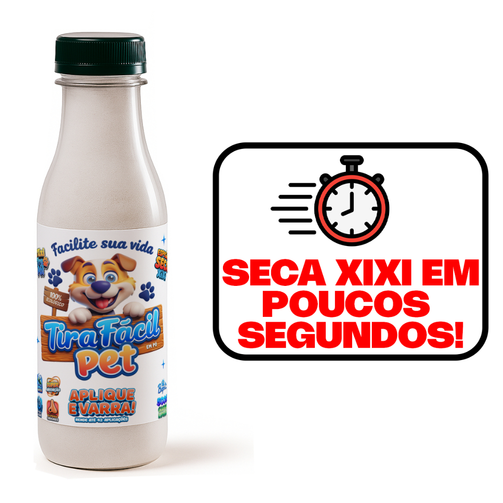 Seca Xixi Tira Fácil Pet 500G - Seca o Xixi em Segundos Para Cachorros e Gatos - Perfumado em Oferta na Shopee