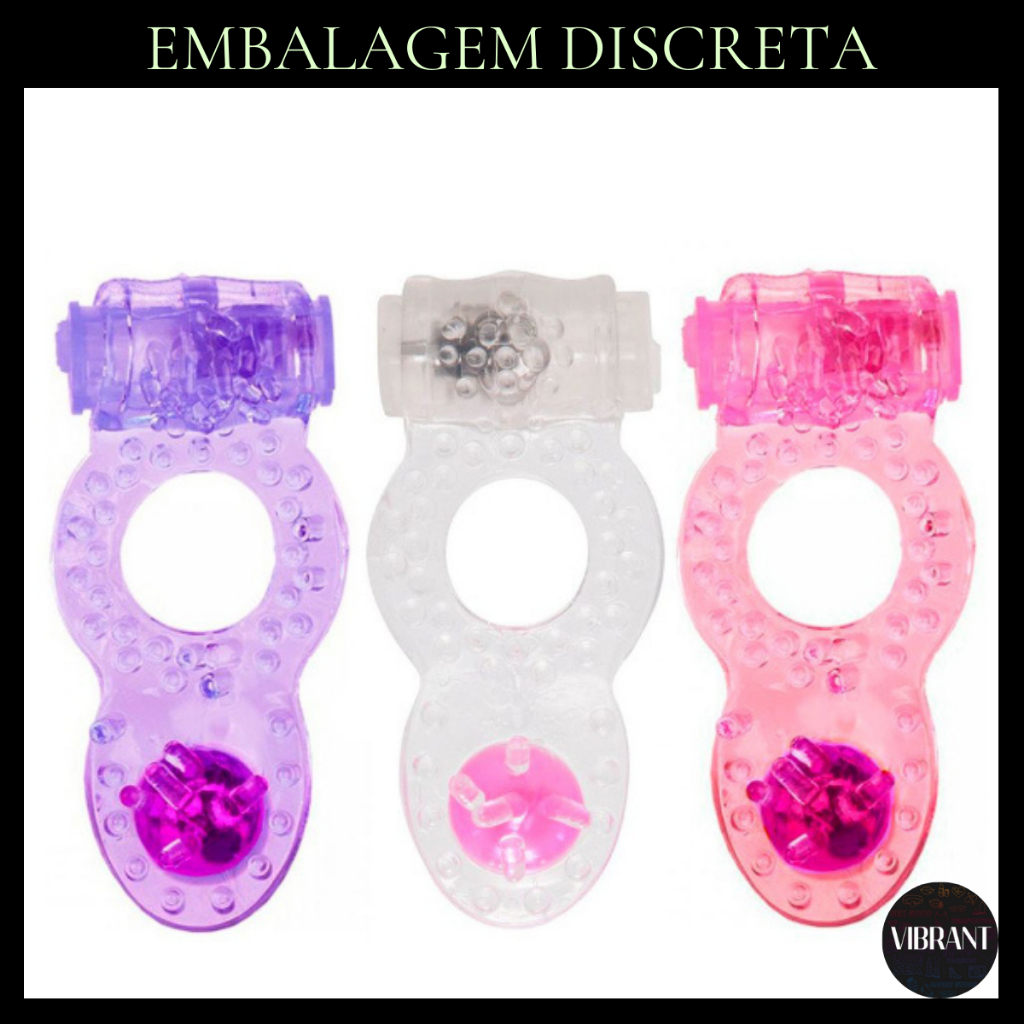 Anel Peniano Vibratório Sortido Estimulador PÉROLA Anel Peniano Retardador Masculino produto sexshop em Oferta na Shopee