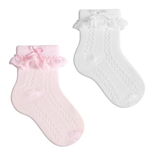 Combo 2 Meia Festa Bebê Menina Meia Festa Bebê Feminina em Oferta na Shopee