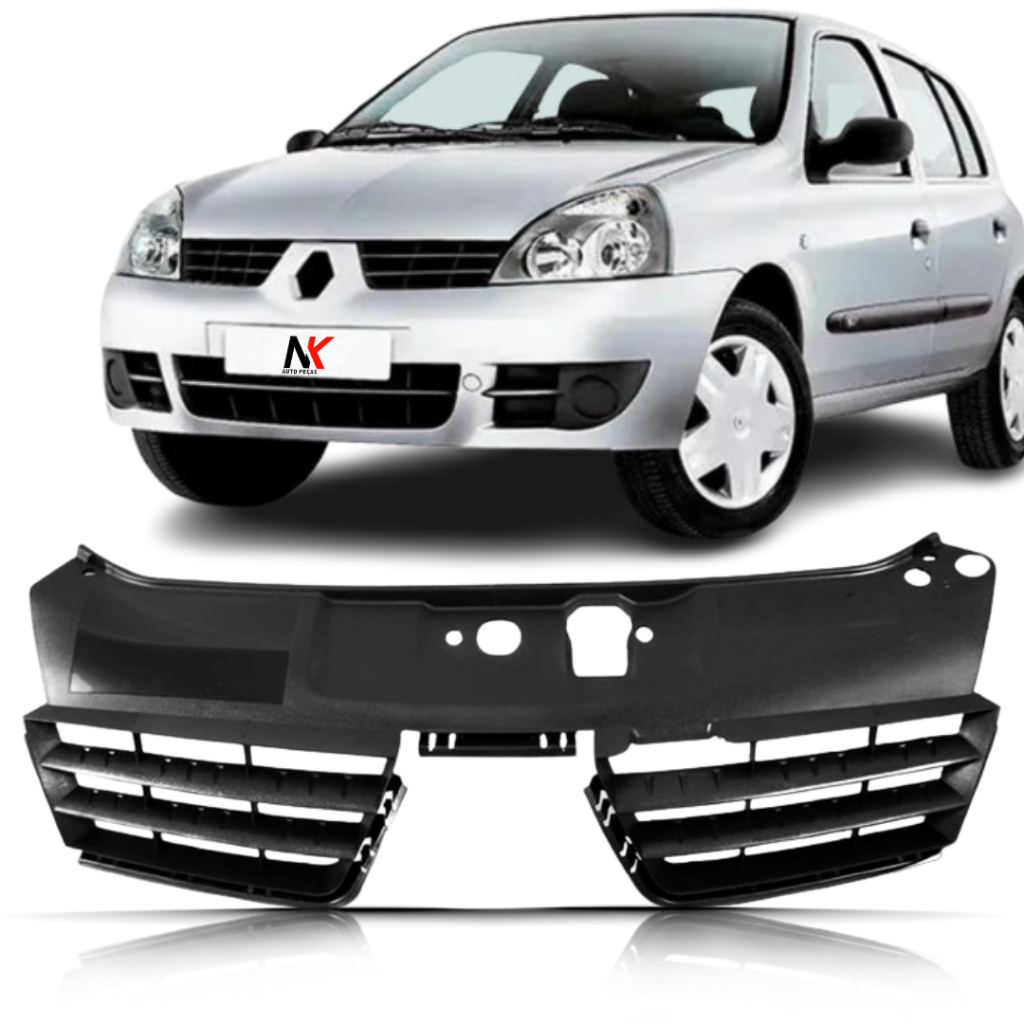 Grade Radiador Clio 2006 2007 2008 2009 2010 2011 Preta em Oferta na Shopee