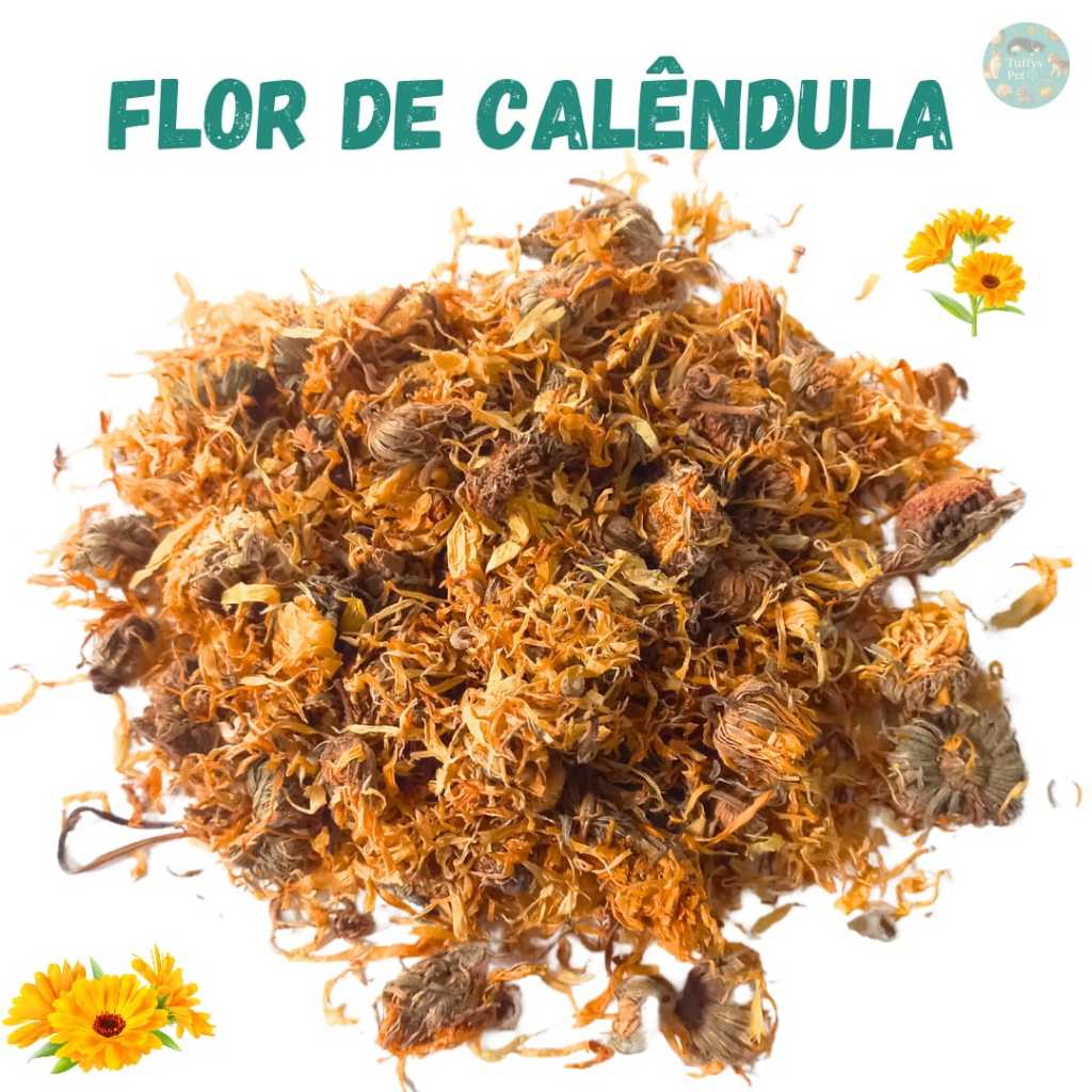 Flor de Calêndula para Hamster Gerbil Twister Roedores Pássaros