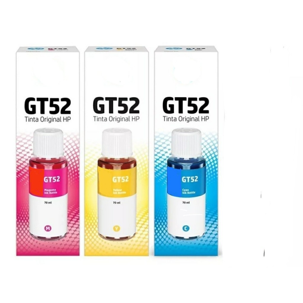 3 Refil de  Tintas   GT52 Gt-5810 Gt-5820 Gt-5822 Gt 5810 Lacrado - CYAN MAGENTA YELLOW