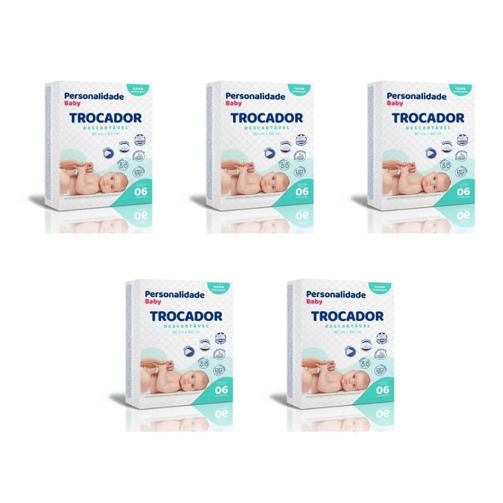 Trocador Descartável Personalidade – Proteção e Praticidade | Rápida Absorção | Extra Macio