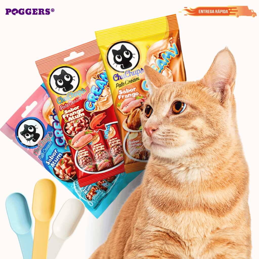 Sachê Pestico para Gatos Creminho Creamy Diversos Sabores Original ChuChups