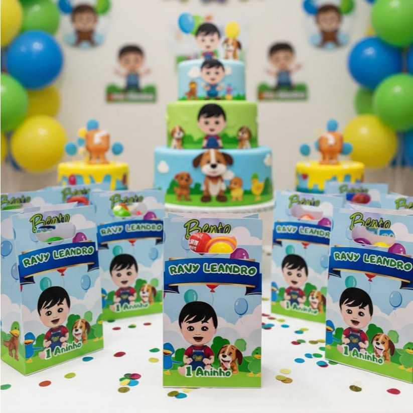 Lembrancinhas sacolinhas personalizada Bento e totó em Oferta na Shopee