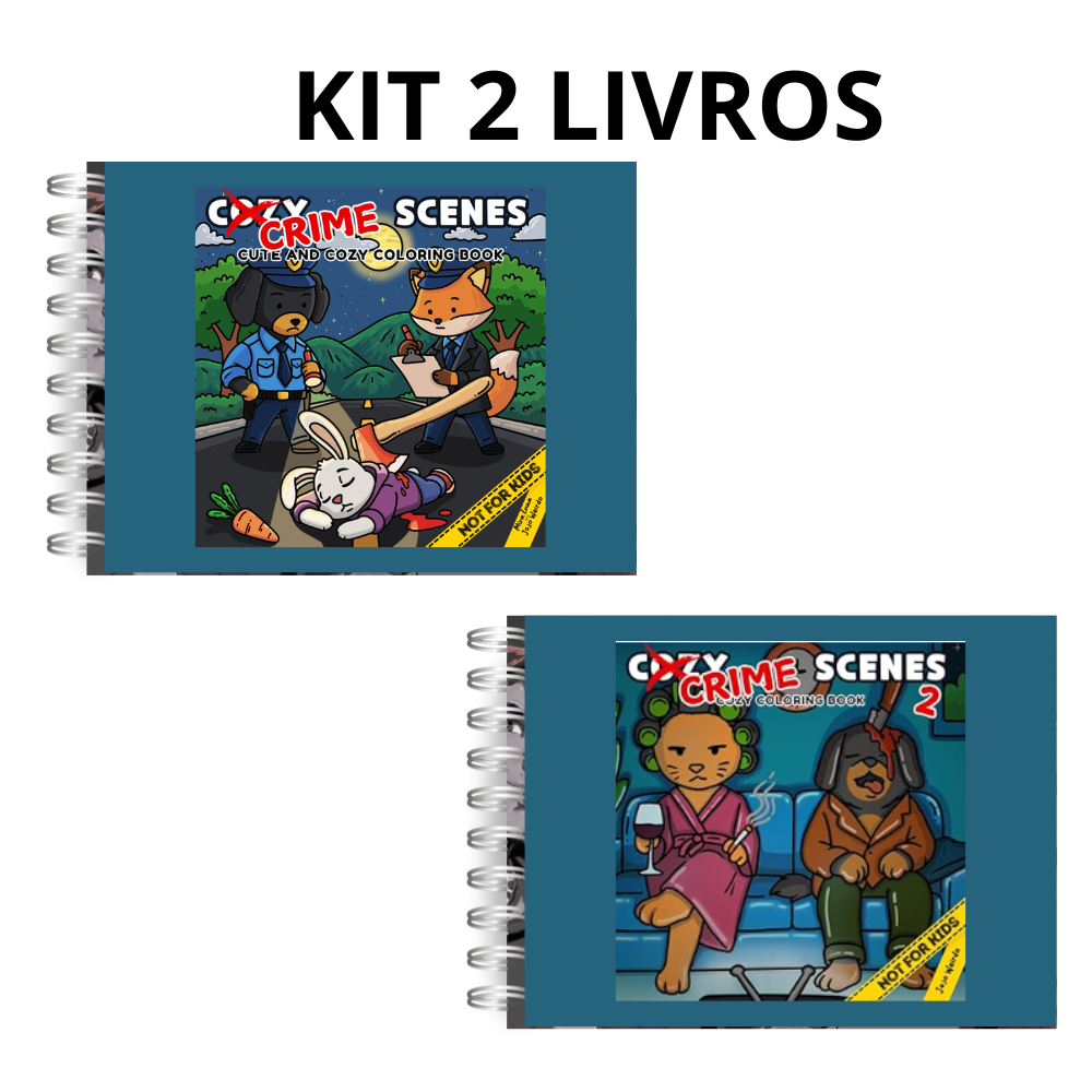 KIT 2 LIVROS COLORIR ADULTOS COELÇÃO PAPEL PREMIUM 180G CAPA DURA HOLOGRFICO COZY E COMFY CSI