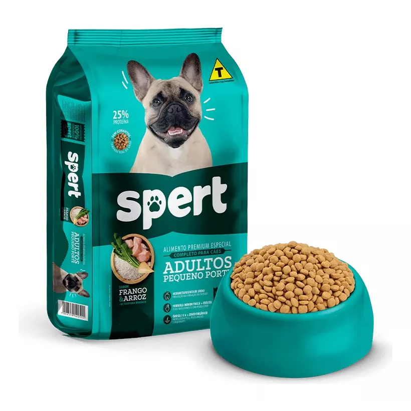 Ração Para Cães Adultos Pequeno Porte 25% Proteína Frango e Arroz - Saco 10KG