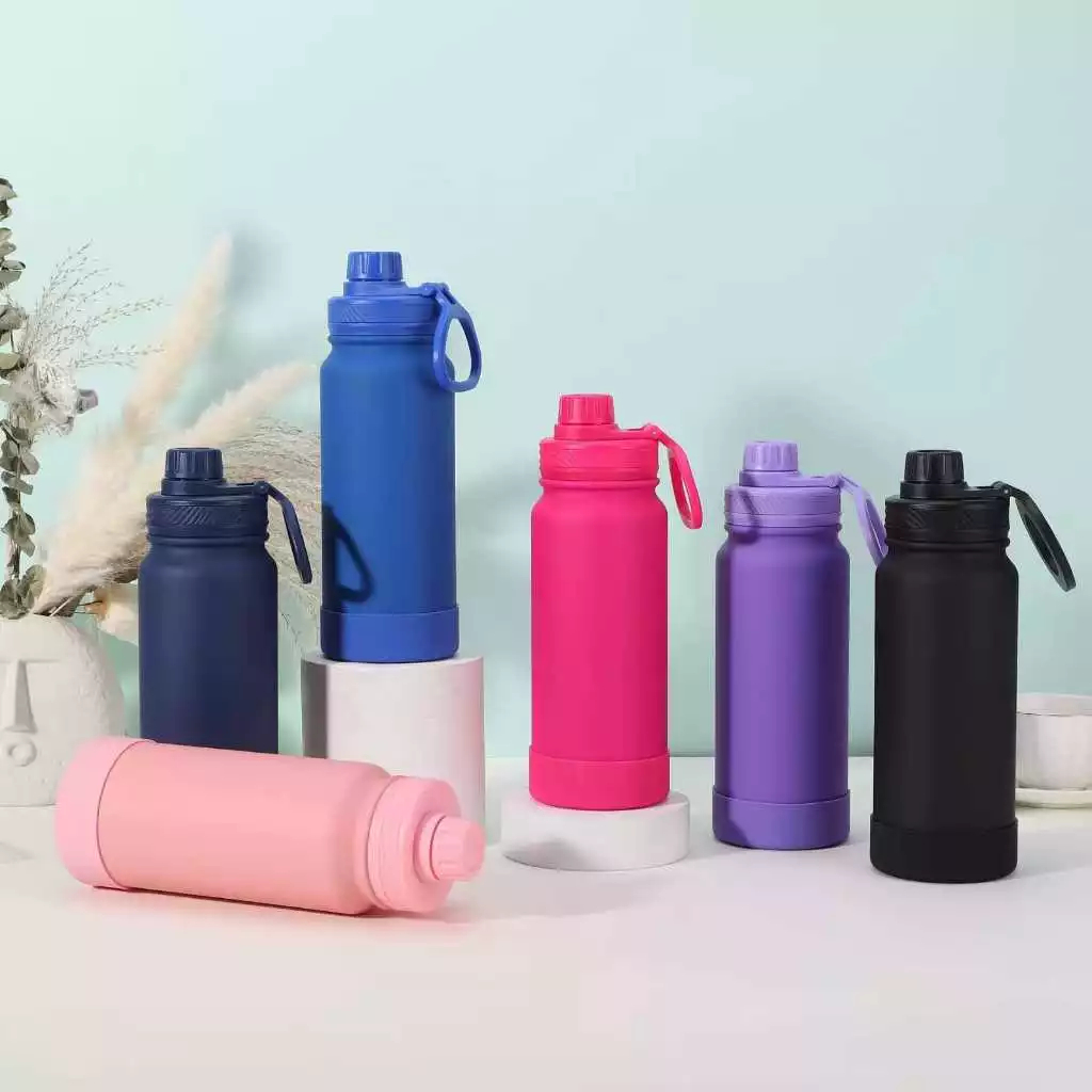 Garrafa Térmica Com Alça Academia 350ML/600ML/800ML/1000ML em Oferta na Shopee