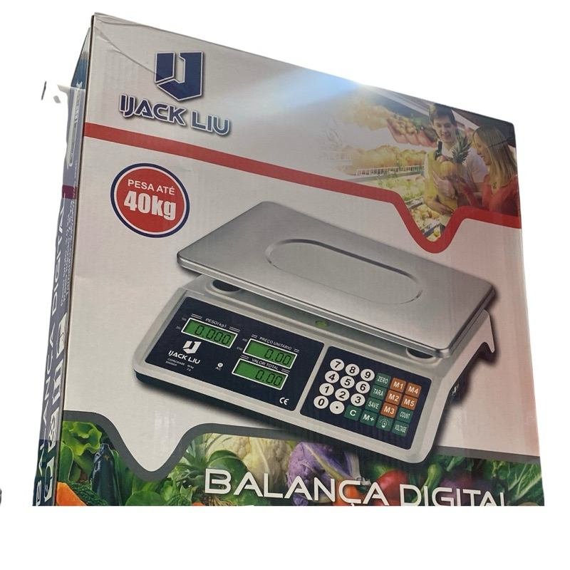 Balança Cozinha Digital 40kg Alta Precisão Bivolt 110/220v