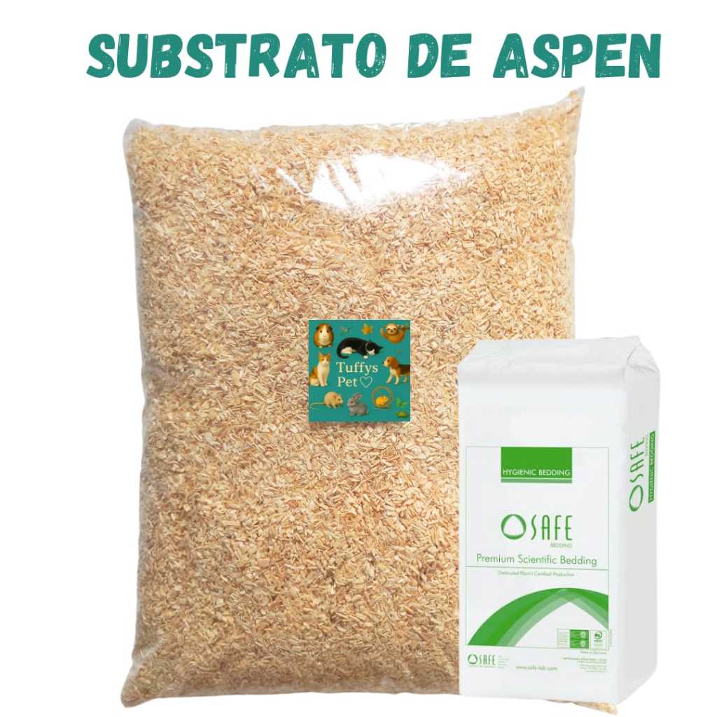 Substrato Aspen Flakes 2kg (16L) para Hamster Gerbil Roedores Répteis