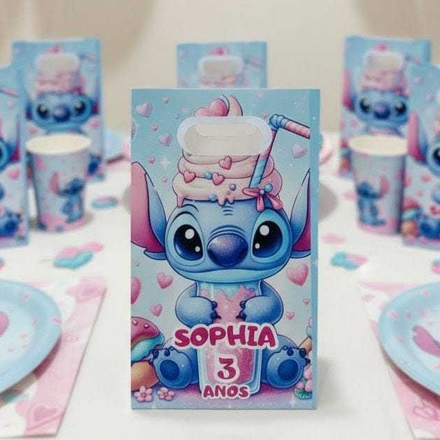Lembrancinhas sacolinhas personalizadas Stitch III