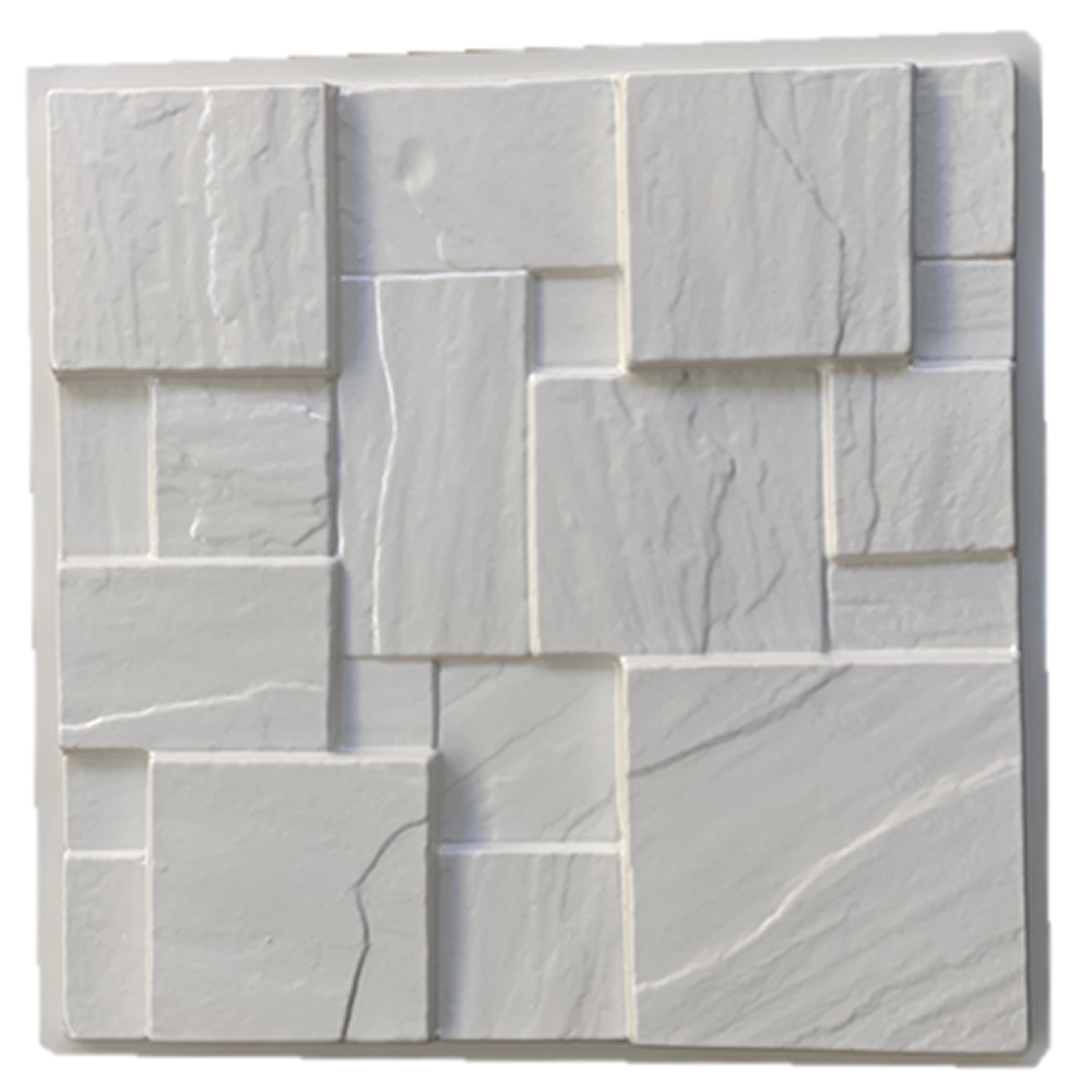 2 Forma 3d Mosaico Pedra 50x50cm Abs 2mm Molde Para Produzir Peças de Gesso/cimento/concreto 673