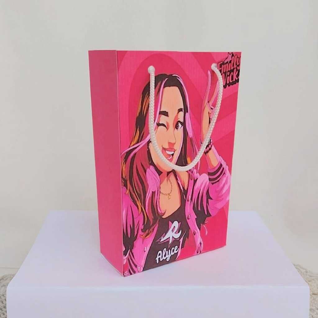 ENVIO RÁPIDO Kit Sacolinha Surpresa Festa Infantil Personalizado Princesa EMILLY VICK Lembrancinhas PEGUE E MONTE