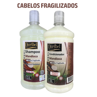 Kit Mandioca Ouribel (Shampoo 1litro + Condicionador 1 litro) em Oferta na Shopee