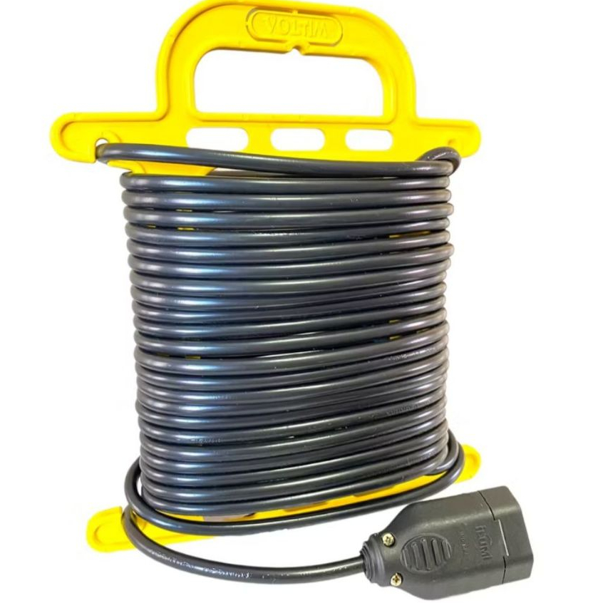Extensão Elétrica 10 metros Cabo pp 2x1.0 mm reta 10A Bivolt com suporte