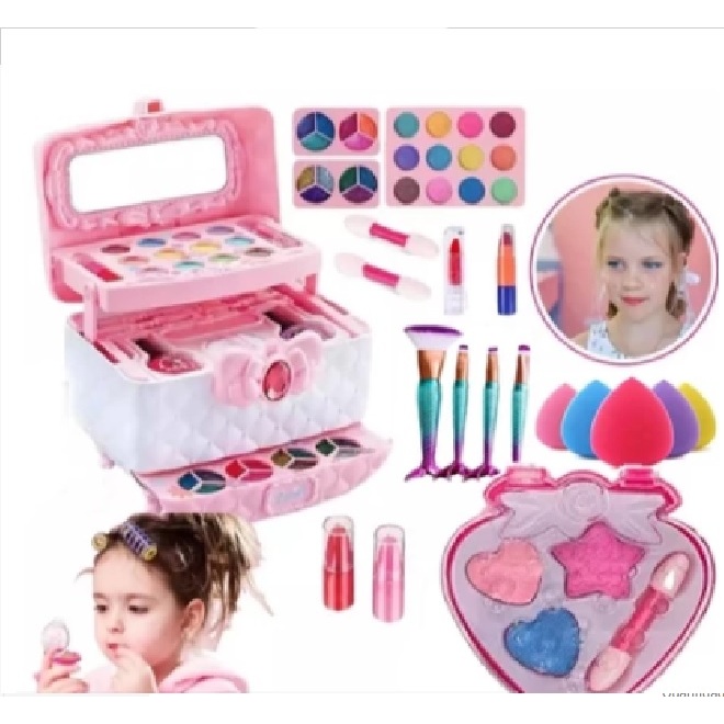Maquiagem Infantil para Meninas com Pincéis Blogueirinha em Oferta na Shopee