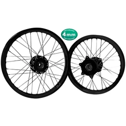 Roda Preto Par Bros Esdd Aro Tork Disco Cubo Preto Raio 4mm