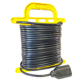 Extensão Elétrica 30 metros Cabo pp 2x1.0 mm reta 10A Bivolt com suporte