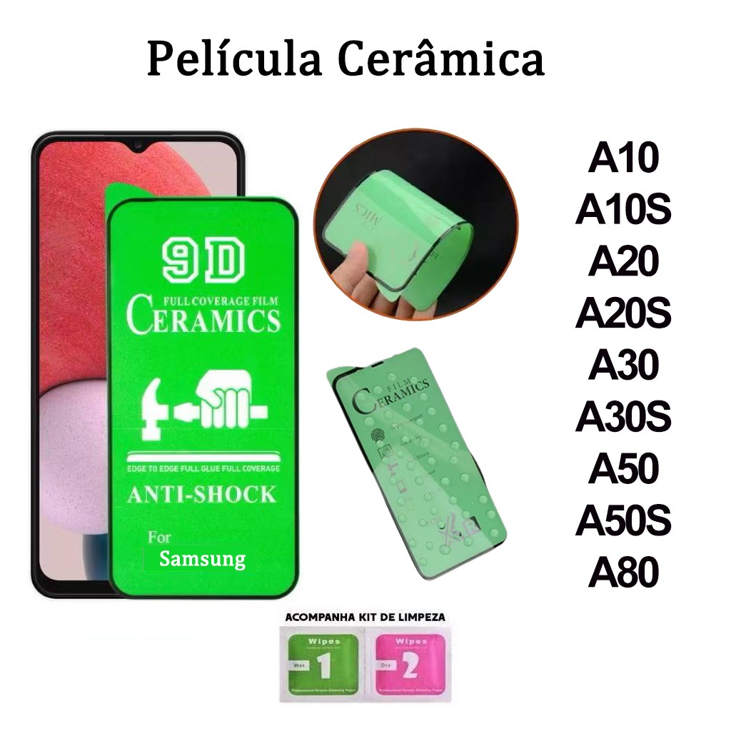 Película Cerâmica Flexível 9D 3D Gel Hidrogel Para Samsung A10 A20 A30 A50 A70 A80