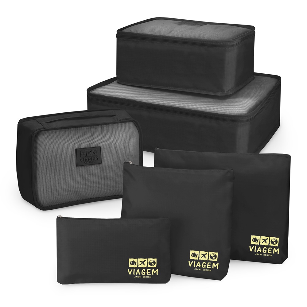 Organizador de Malas de 6 Peças Estampa Lisa Jacki Design em Oferta na Shopee