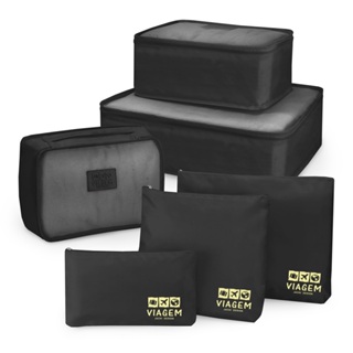 Organizador de Malas de 6 Peças Estampa Lisa Jacki Design em Oferta na Shopee