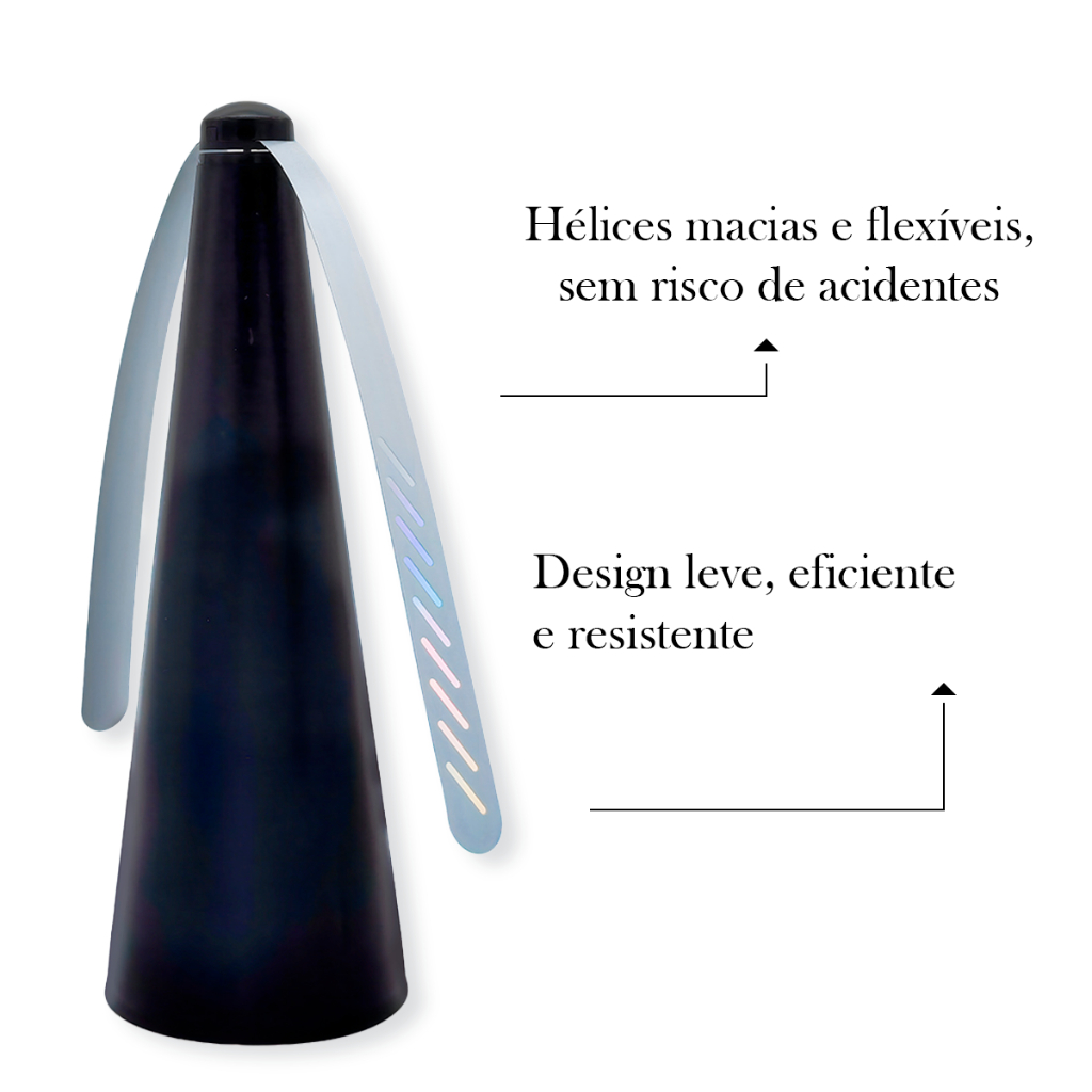 Ventilador Repelente Espanta Moscas Inseto Mosquito Portátil — imagem 2 de 2