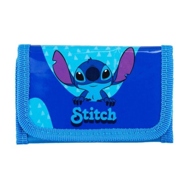 Mini carteira Stitch azul 8x2x12cm- Disney