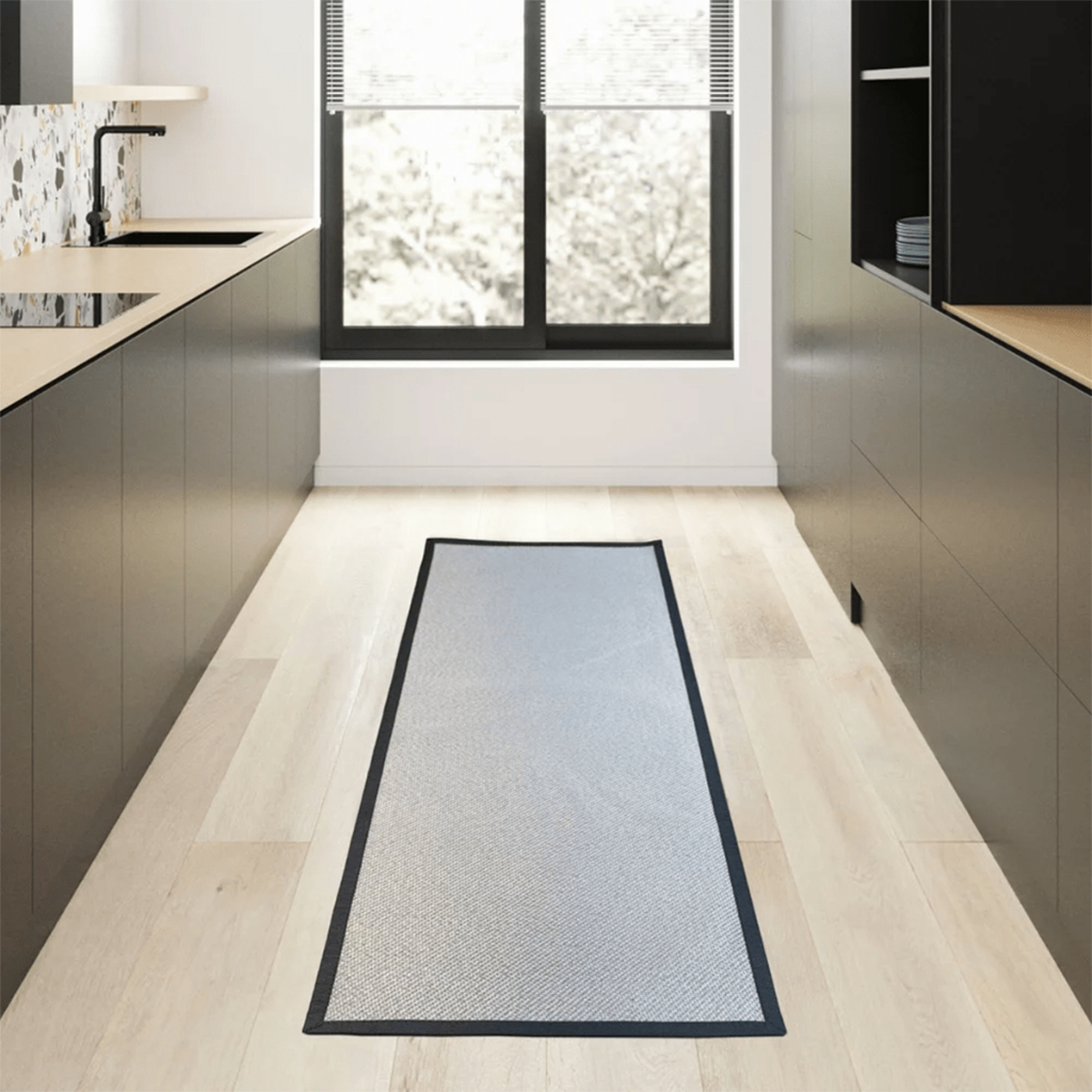 Tapete De Cozinha 60x180cm Multi Kacyumara Cinza Antideslizante Emborrachado Lavanderia Área Gourmet