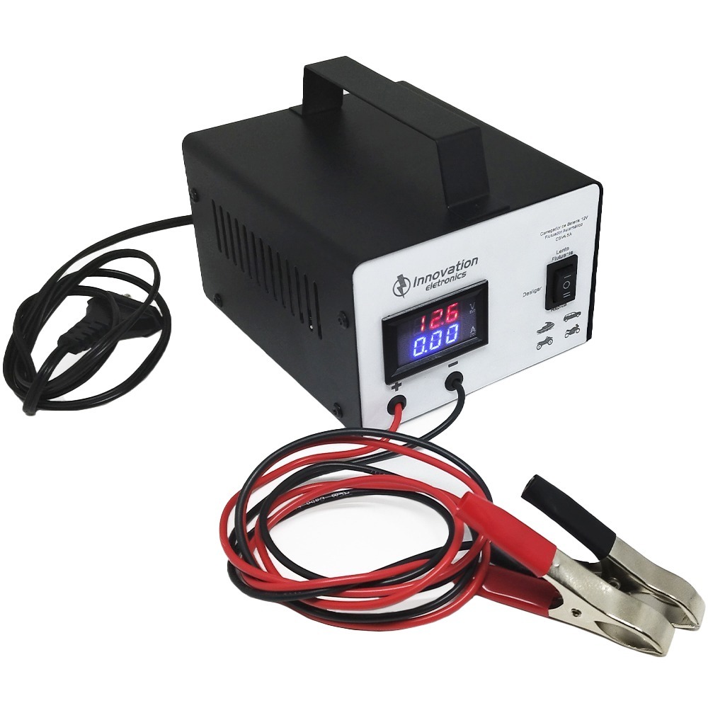 Carregador Bateria 12V Inteligente Até 300amperes CBVA 5ah